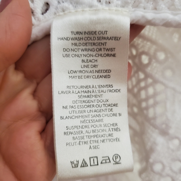 FP Movement by Free People White Lace Button-Down Shirt - Picture 7 of 7